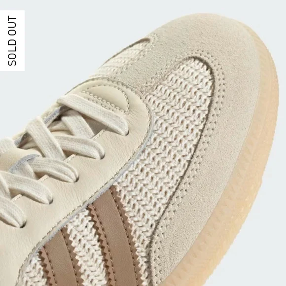 Adidas Samba OG Crochet Knit Cream White Cardboard Crystal Sand Mens 6/ Womens 7 - Picture 5 of 16